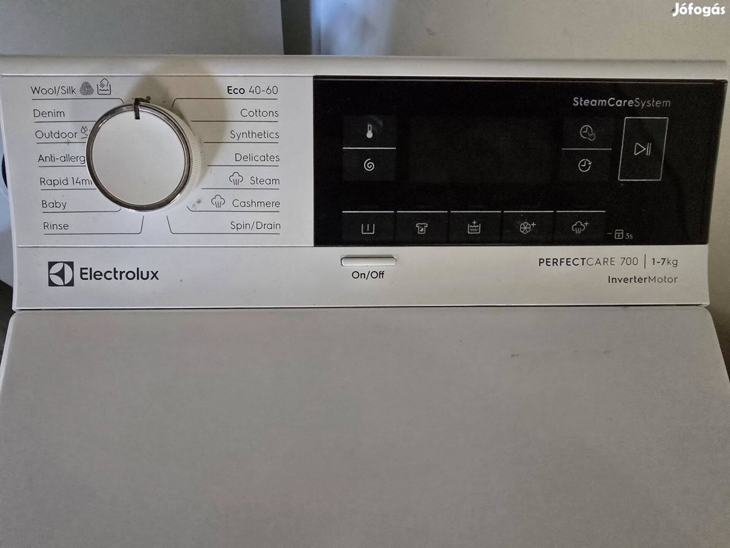 Electrolux EW7TN3372 felültöltős gőzmosógép; 7 kg