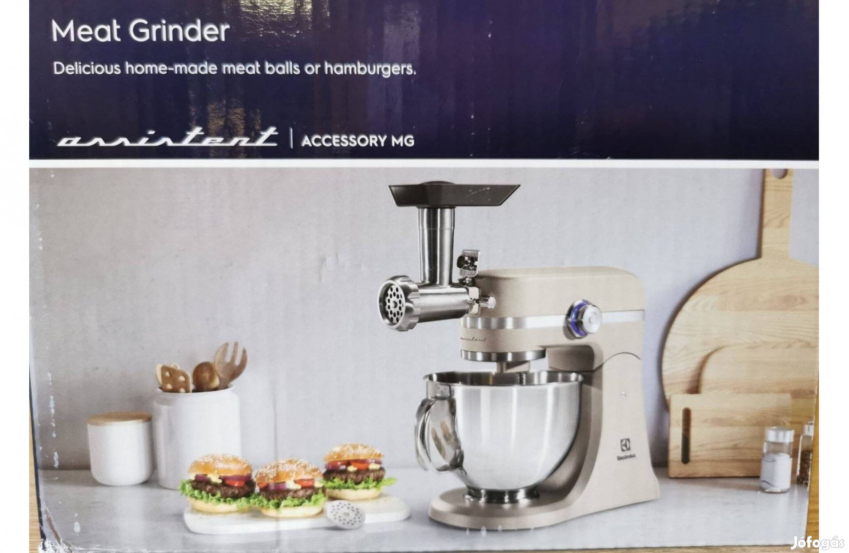 Electrolux , AEG robotgéphez húsdaráló fej és hamburger prés, Új!