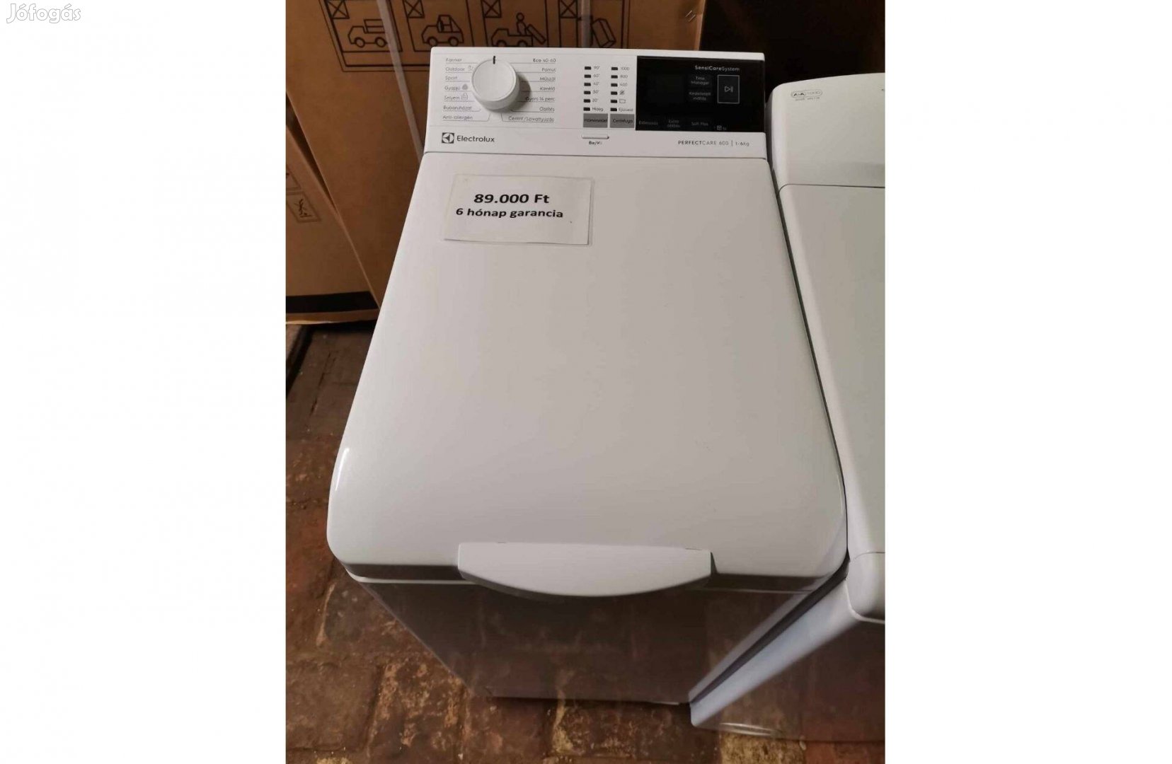 Electrolux felültöltős mosógép 1200 centrifugával