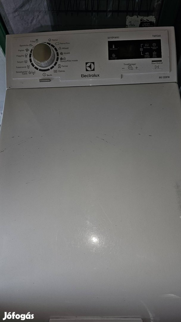 Electrolux felültöltős mosógép 6kg/1200 garanciával 