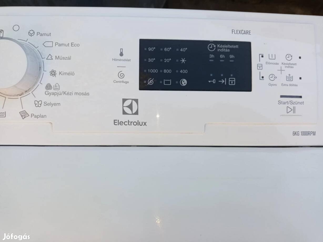 Electrolux felültöltős mosógép 