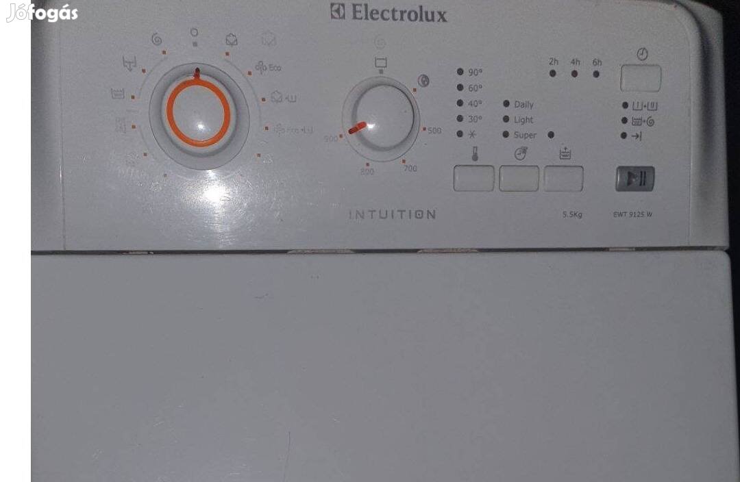 Electrolux felültöltős mosógép rozsdamentes állapotban