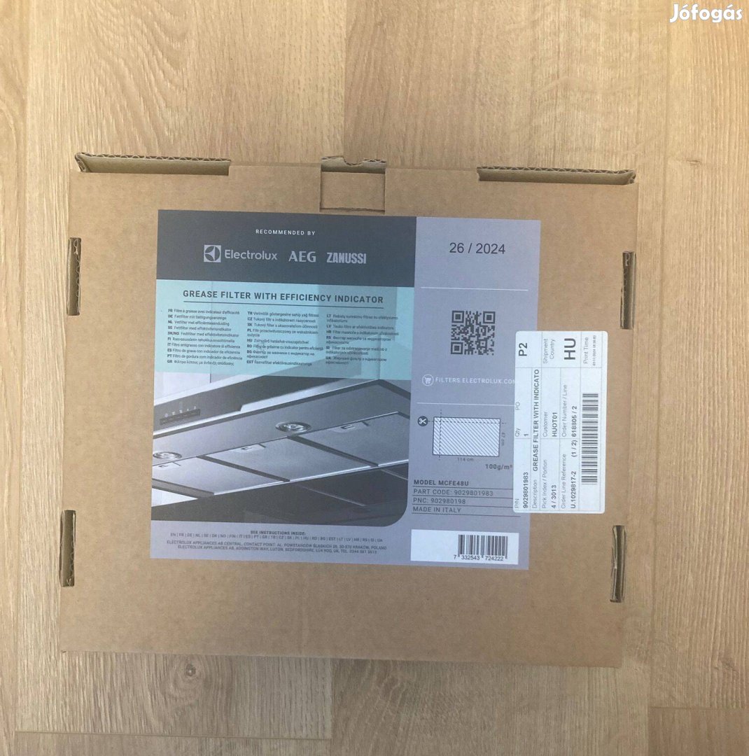 Electrolux zsírszűrő Mcfe48U
