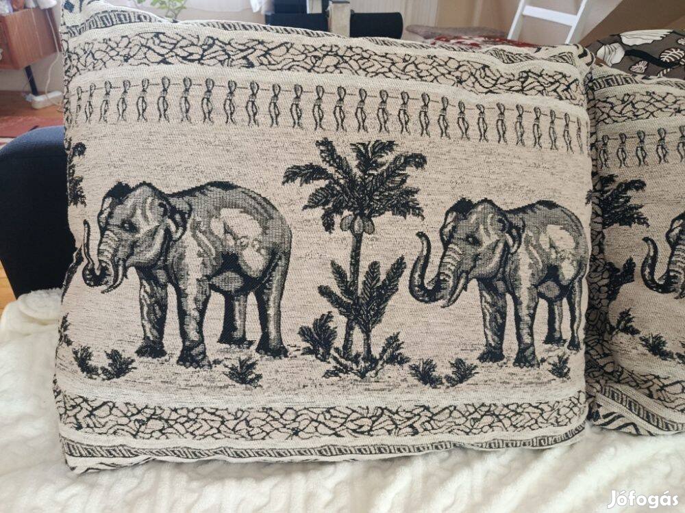 Elefántos díszpárna 3db