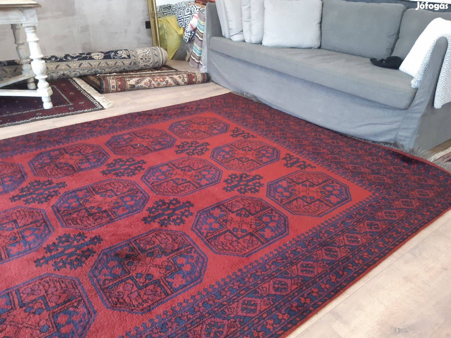 Elefánttalpas Ersari türkmén kézi csomózású perzsaszőnyeg