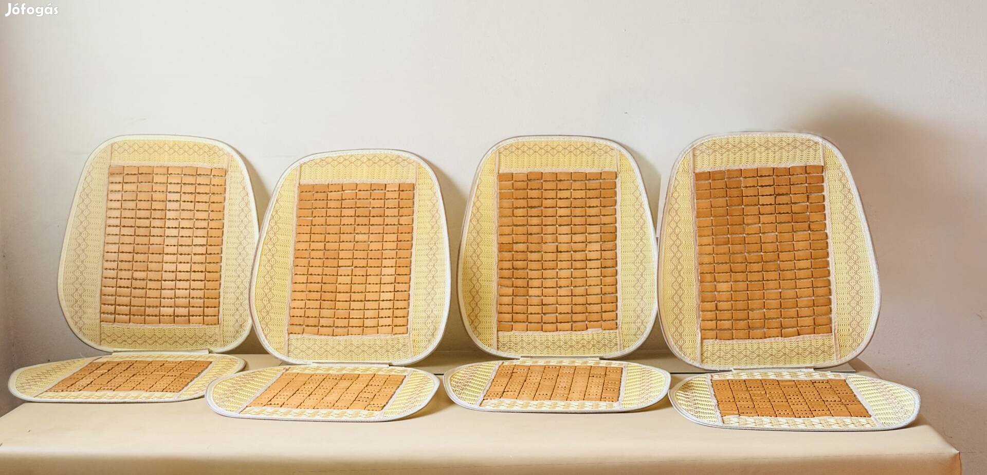 Elegáns Bambusz autós masszázs szellőző üléshuzat ülésvédő 95x46 cm
