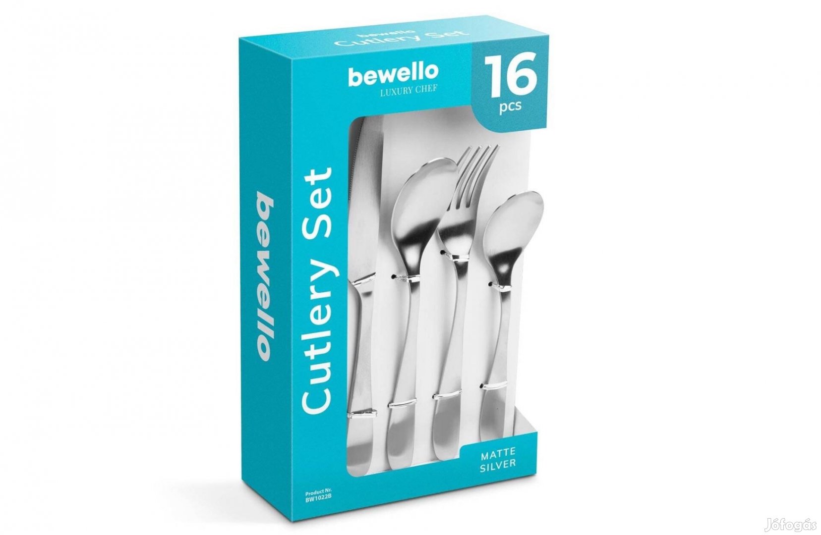 Elegáns Matt ezüst rozsdamentes konyhai evőeszköz készlet -