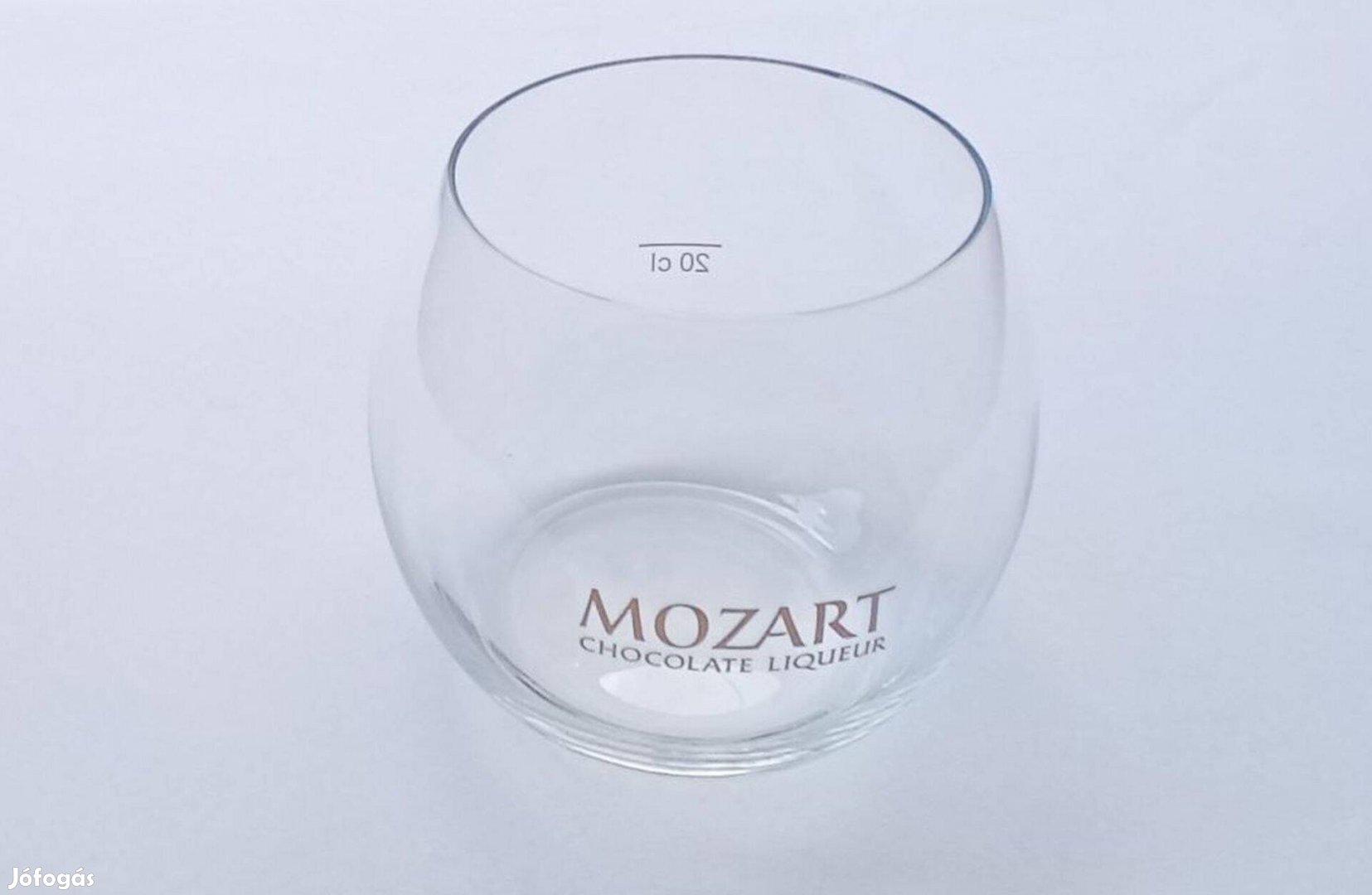 Elegáns Mozart üvegpohár 20 cl-es mértékjellel * Tökéletes ajándék!