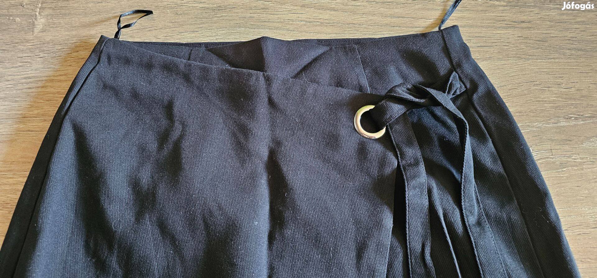 Elegáns fekete, szövet szoknya,