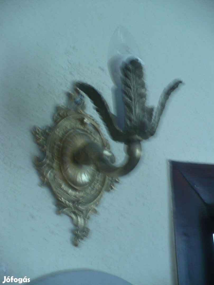 Elegáns réz falikar pár