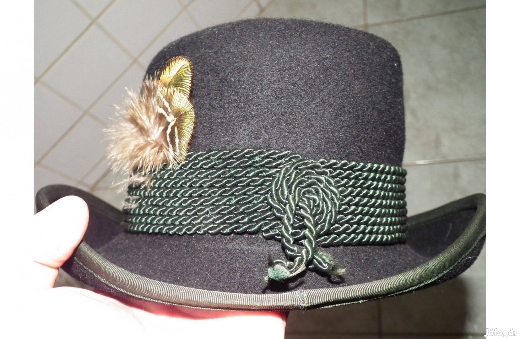 Elegáns szép vadászkalap kalap (talán női vagy gyerek kalap ?!)