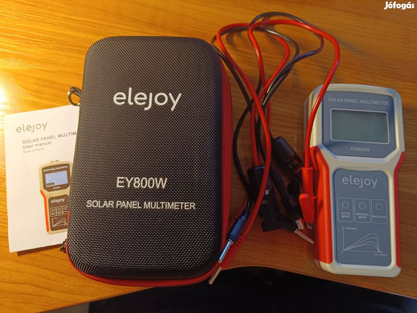 Elejoy Ey800W napelem multiméter, solar panel multimeter