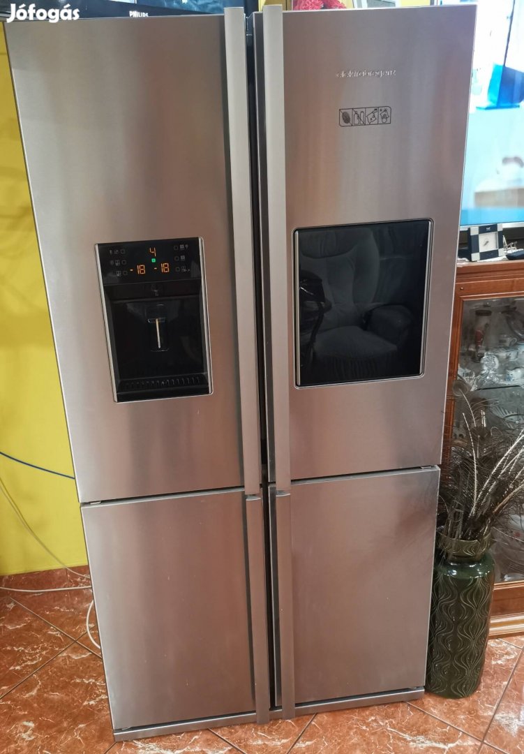 Elektrabregenz inox side by side 4 ajtós hűtő hűtőgép kombinált hibás