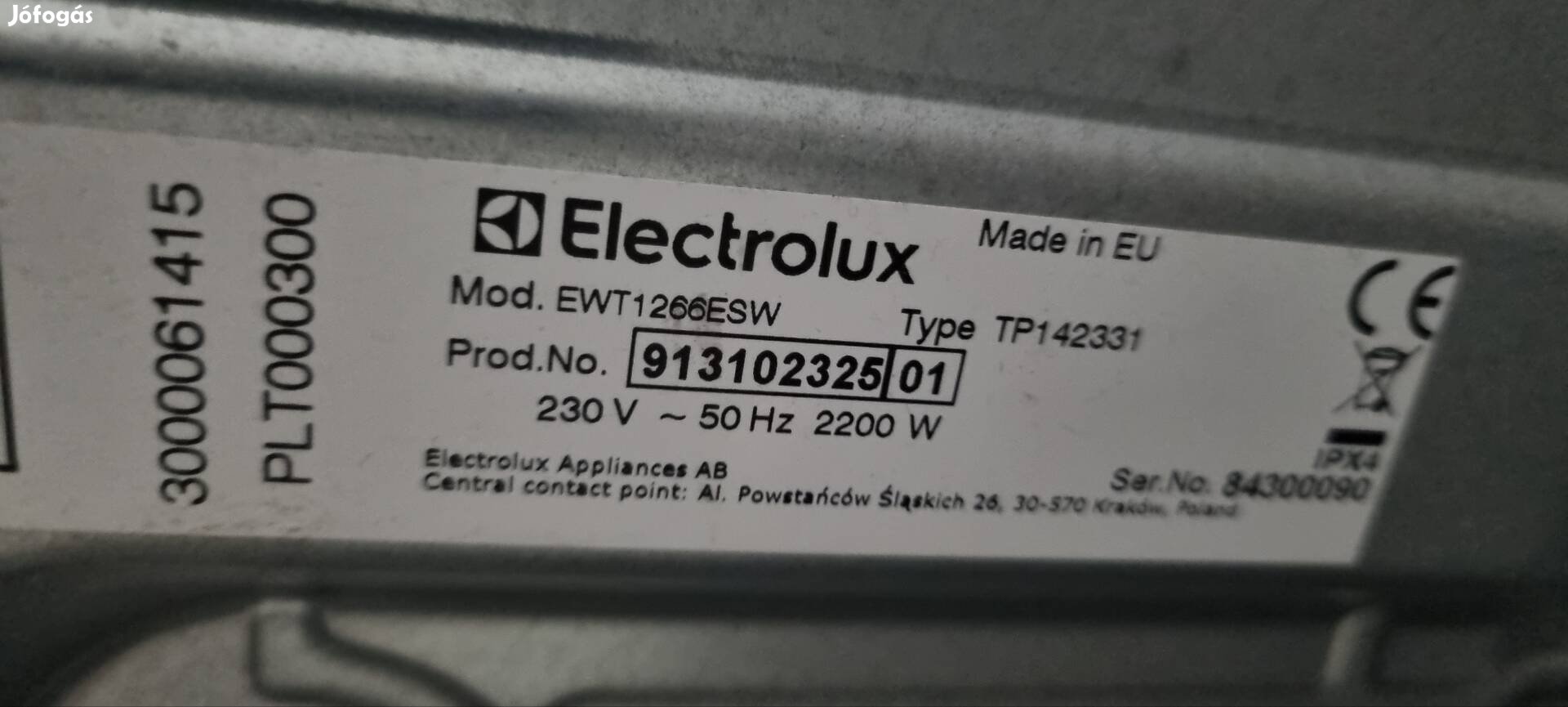 Elektrolux Mosógép