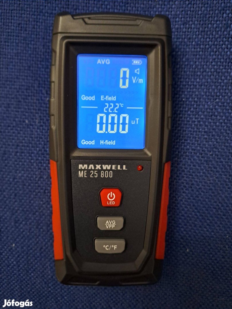 Elektromágneses és elektromos sugárzásmérő televízió mobiltelefon
