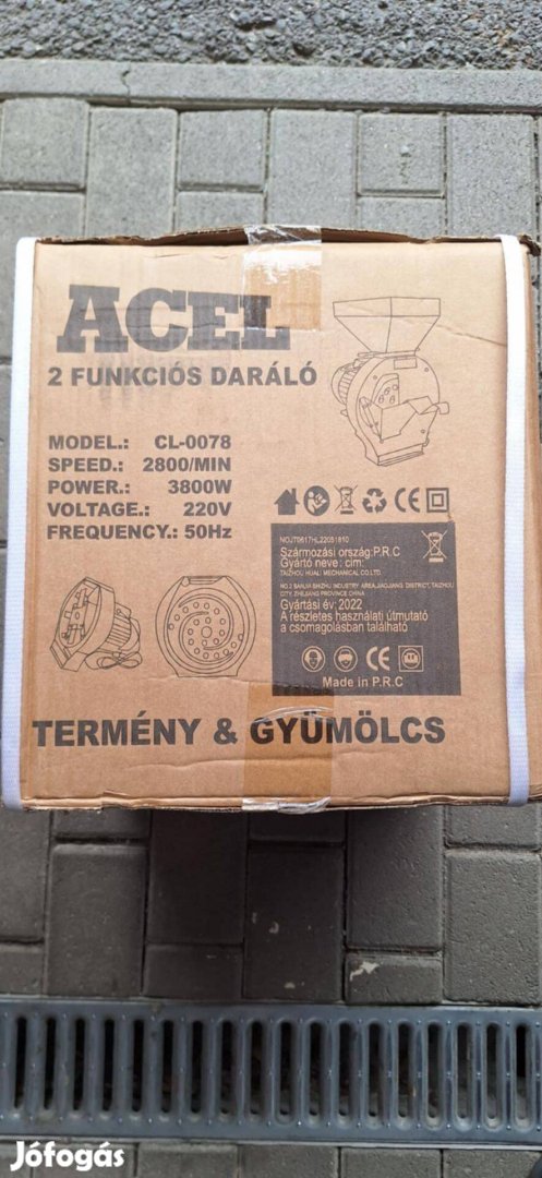 Elektromos 2 az 1-ben Terménydaráló cefre gyümölcs daráló
