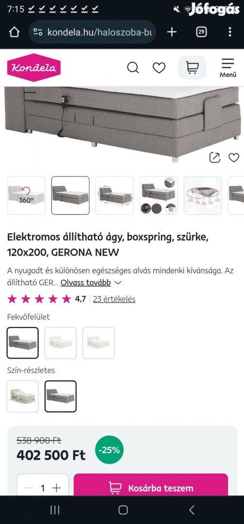 Elektromos Ágy Eladó 120x200 Kiskunfélegyháza 