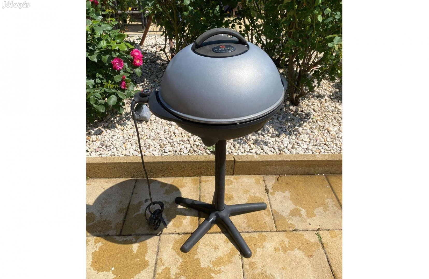 Elektromos Gömbgrill Tapadásmentes 45 cm Hőkoszszabályzóval