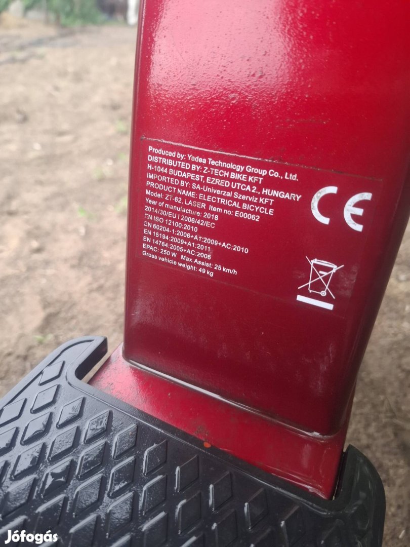 Elektromos Kerékpár Z-Tech ZT-01 3kerékre átalakítva.
