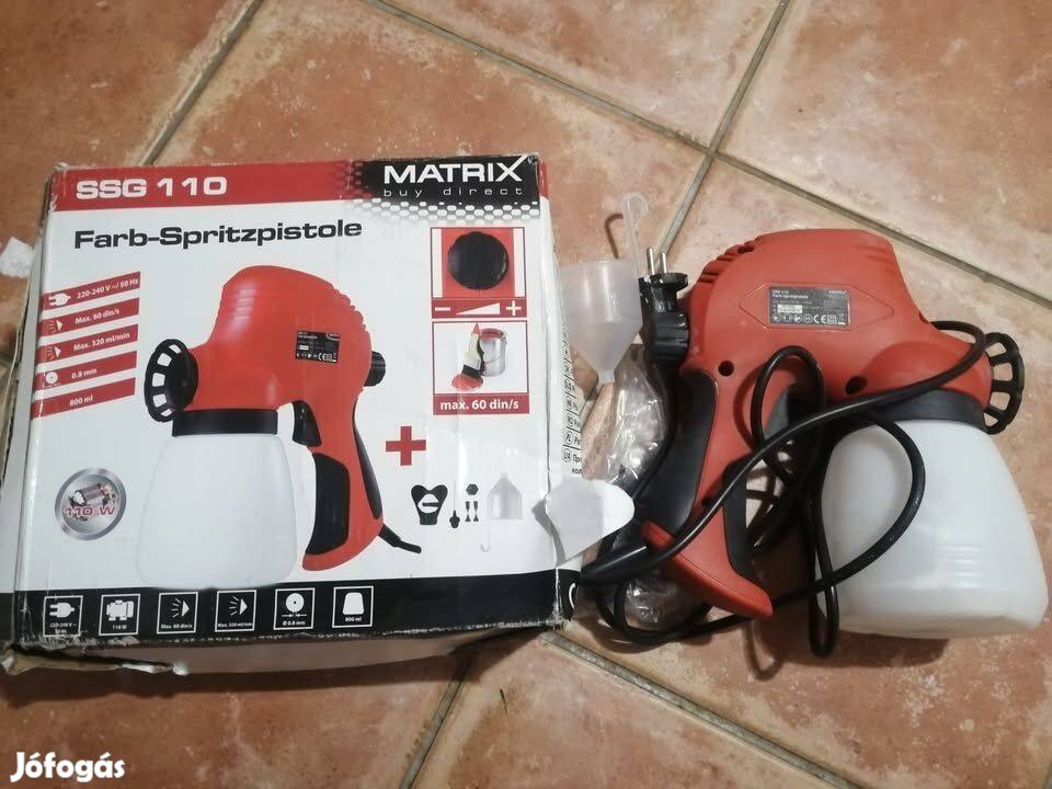 Elektromos Kézi Festékszóró használt jó állapotban eladó Matrix
