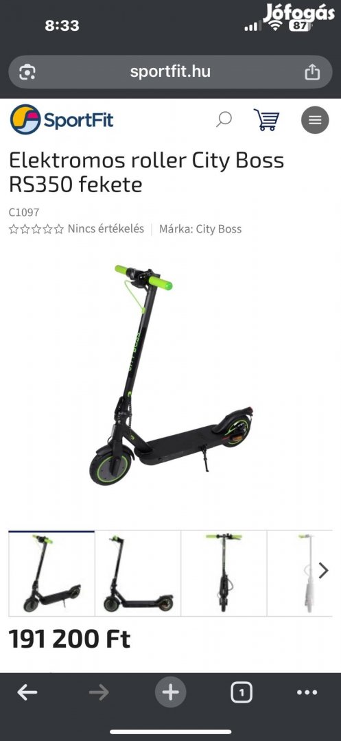 Elektromos Roller City BOSS RS350