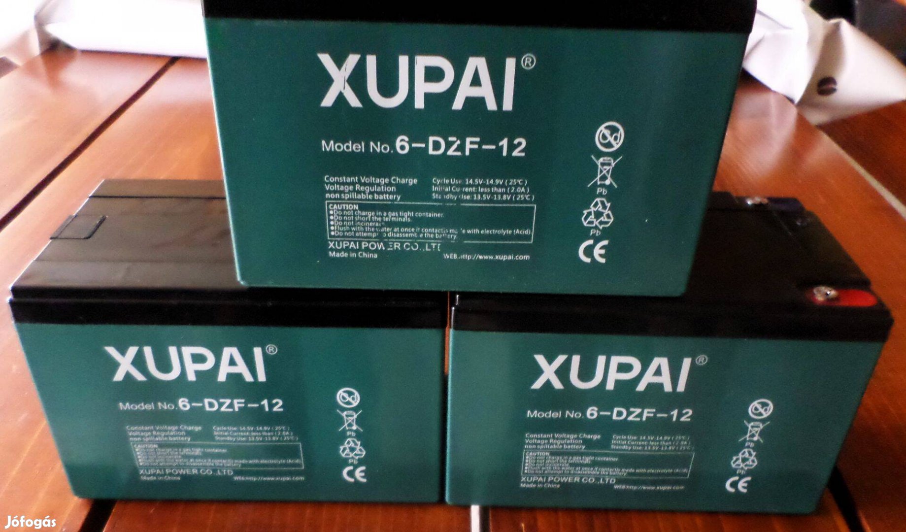 Elektromos- Kerékpár- Akkumulátor- 3- db. (12v.12 Ah.)