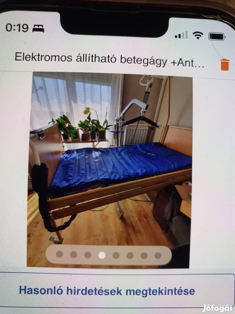 Elektromos betegágy+Antibakteriás masszázs ágybetéttel