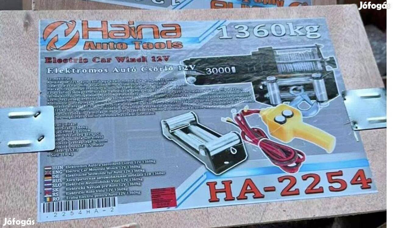 Elektromos csörlő 1360 kg-os teherbírás, 10m/5mm acélsodrony