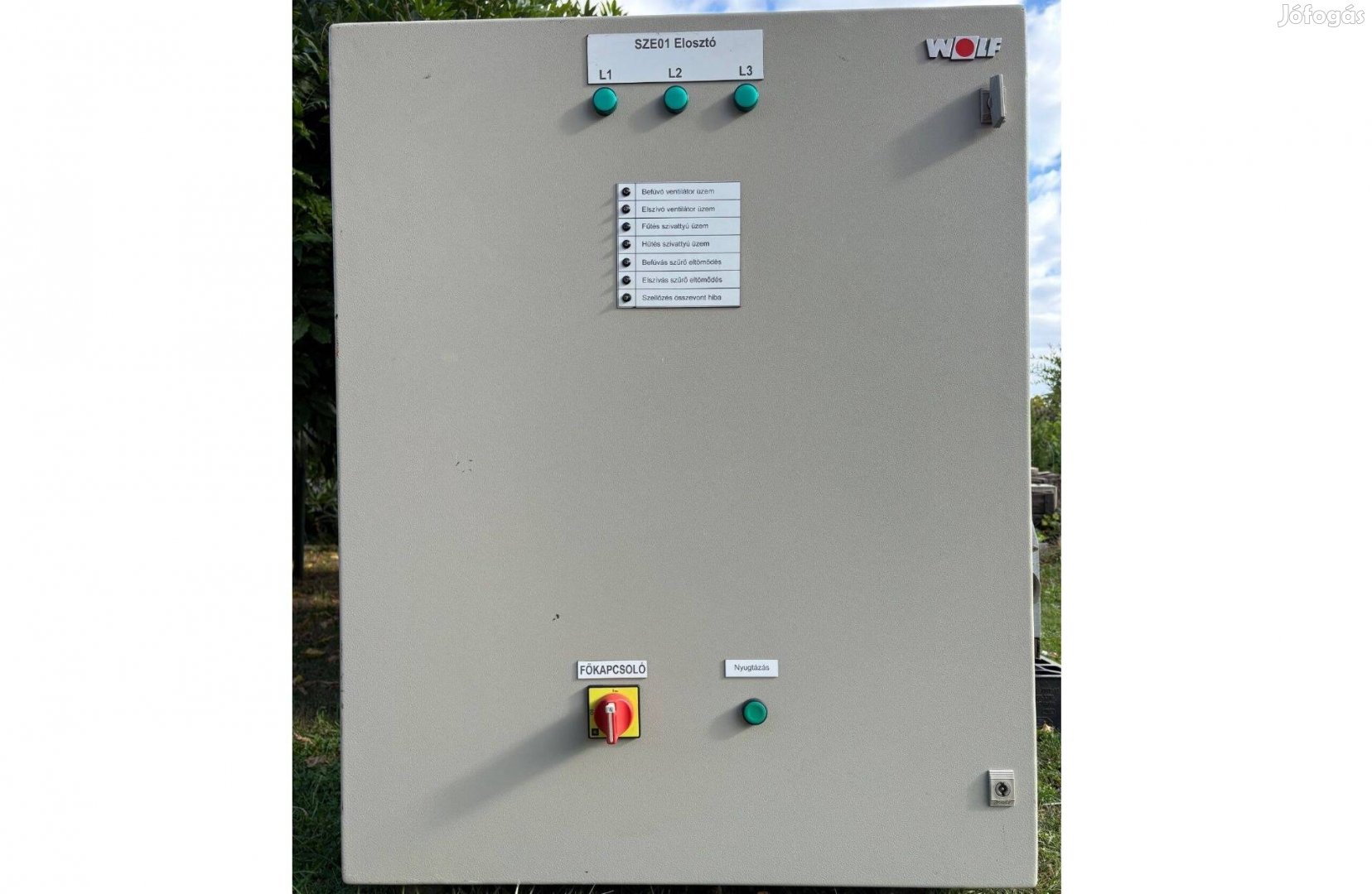 Elektromos elosztószekrény fém színterezett