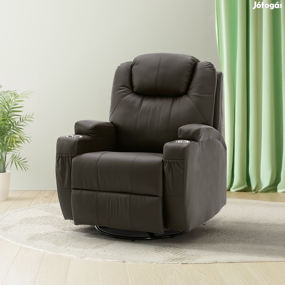 Elektromos fekvőfotel, relax fotelágy 8 pontos masszázs magyar nyelvű