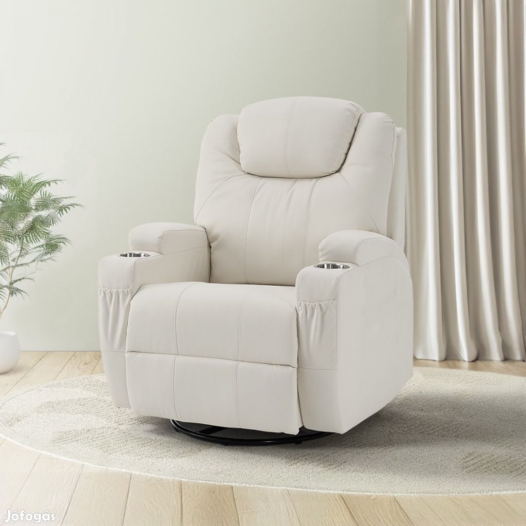 Elektromos fekvőfotel, relax fotelágy 8 pontos masszázs magyar nyelvű
