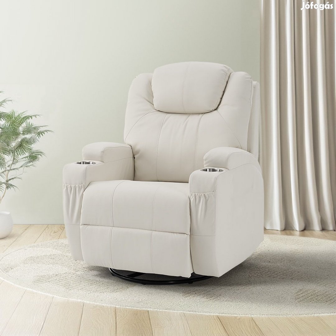Elektromos fekvőfotel, relax fotelágy 8 pontos masszázs magyar nyelvű