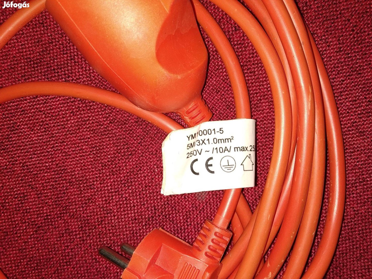 Elektromos hosszabbító Lengőcsatlakozó Narancssárga 5-10 M