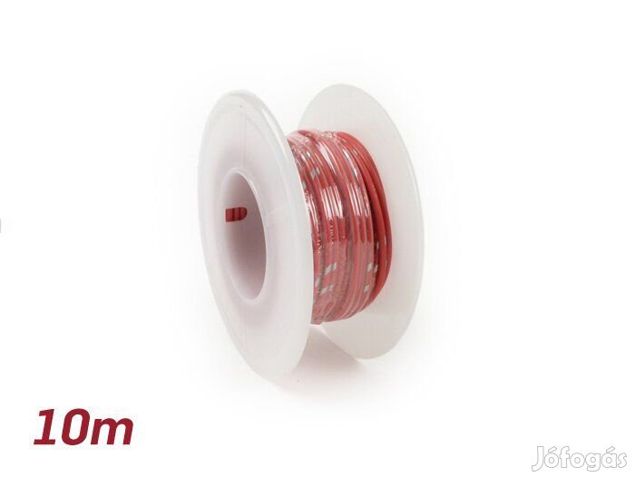 Elektromos kábel Universal 0,85mm˛ 10m Piros