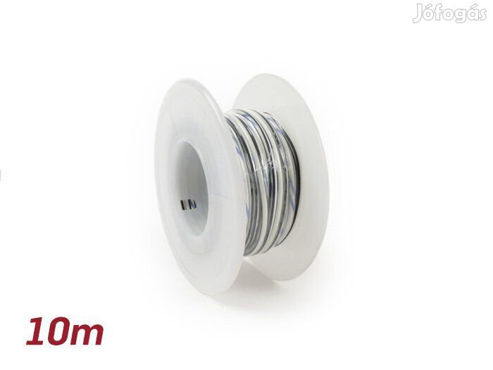 Elektromos kábel Univerzális 0.85mm˛ 10m Fehér, Fekete