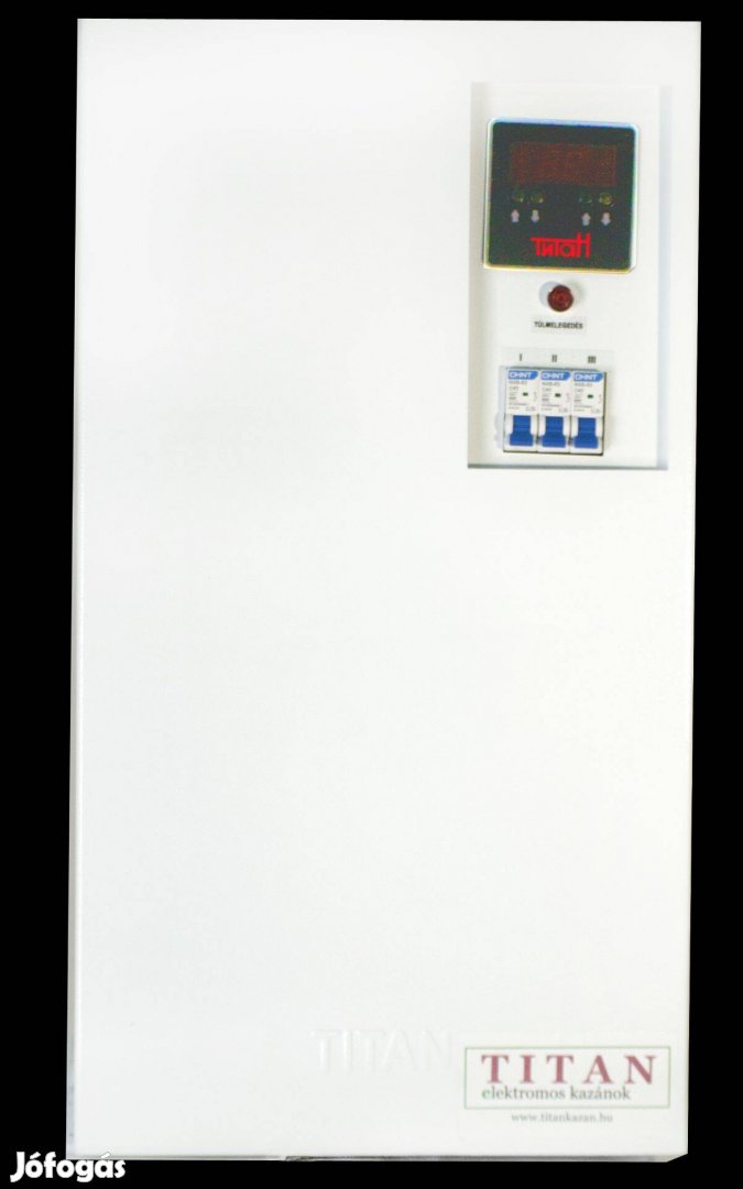 Elektromos kazán - villanykazán - 7,5kW, Titan Optima, számla, garanc