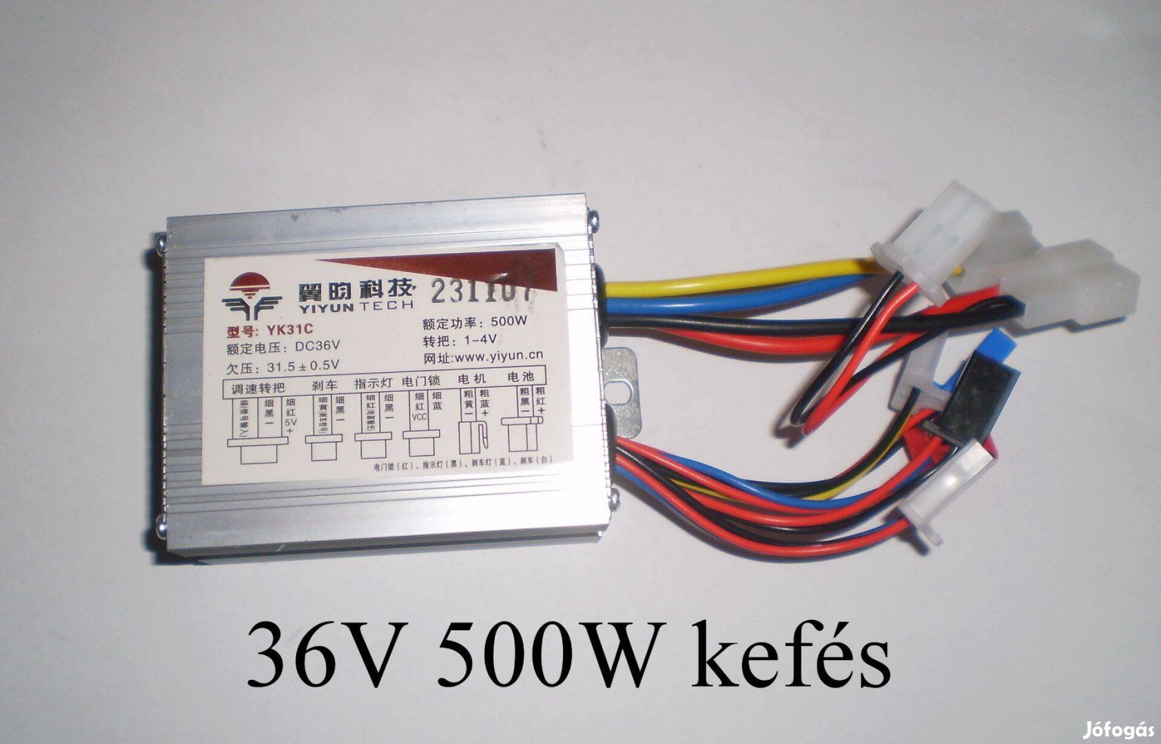 Elektromos kerékpár, roller 500 wattos vezérlő
