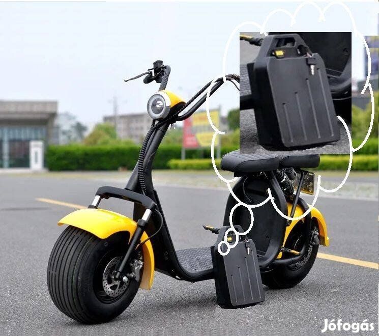 Elektromos kerékpár chopper roller city coco harley robogó scooter