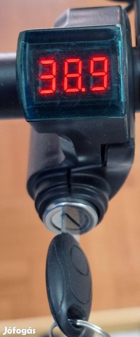 Elektromos kerékpár roller motor digitális feszültség kijelző kulcsos