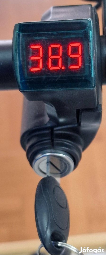 Elektromos kerékpár roller motor digitális feszültség kijelző kulcsos