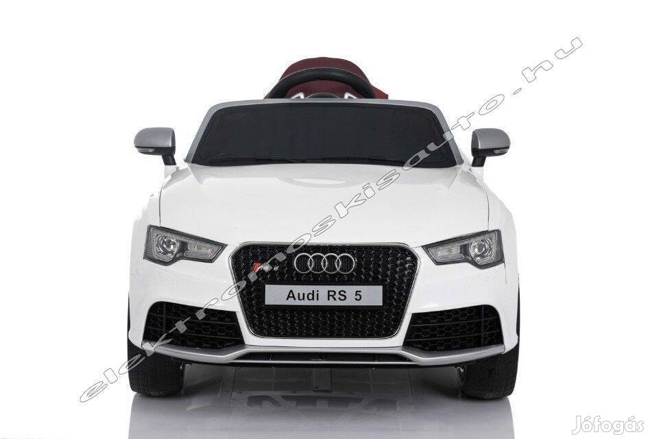 Elektromos kisautó - AUDI RS5 12V fehér 1 személyes eredeti licence