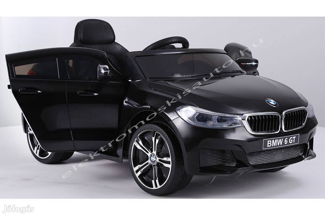 Elektromos kisautó - BMW GT 12V 2019 New lakk fekete 1személyes