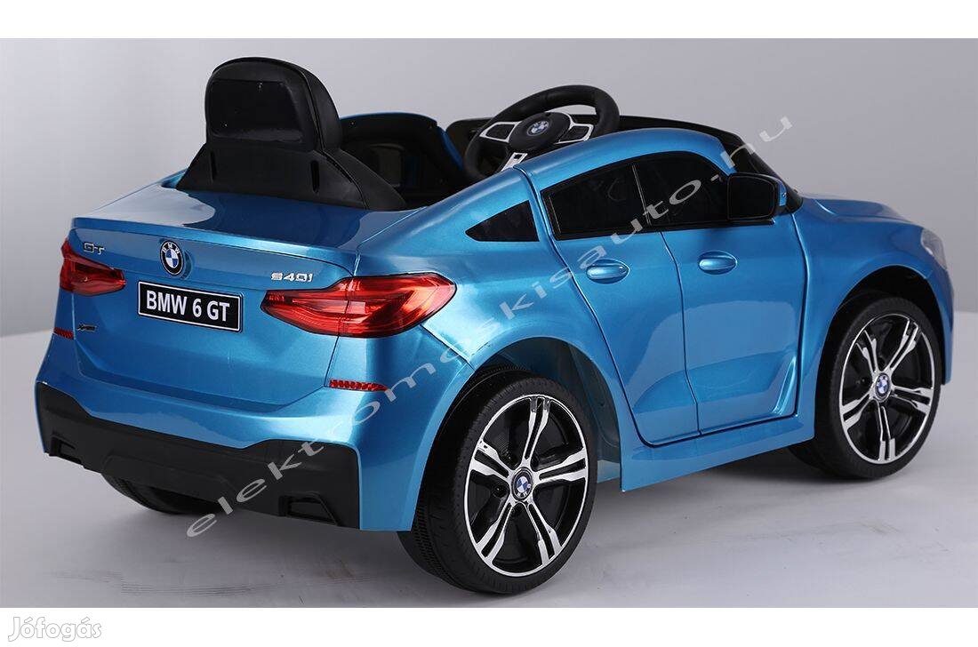 Elektromos kisautó - BMW GT 12V 2019 lakkozott kék 1személyes