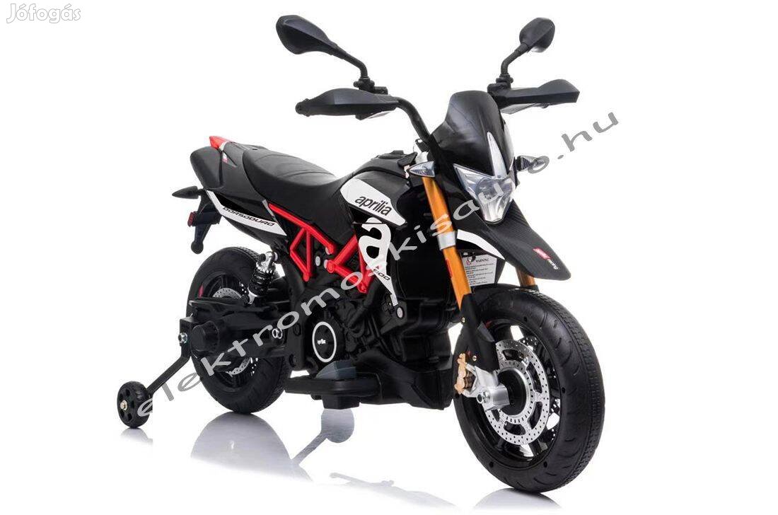 Elektromos kismotor - Aprilia Dorsoduro 900 12V fekete eredeti