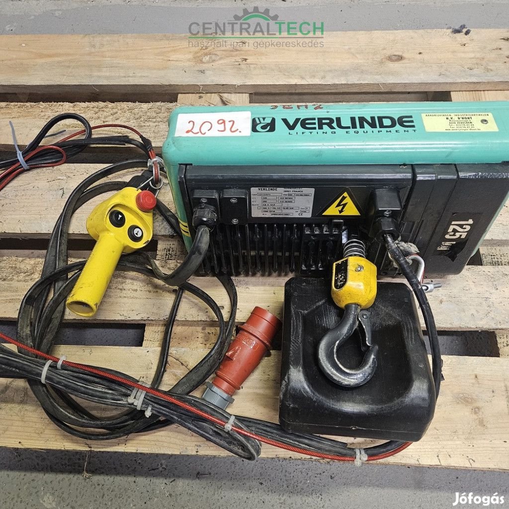 Elektromos láncos emelő 125kg Verlinde VL2 ipari daru