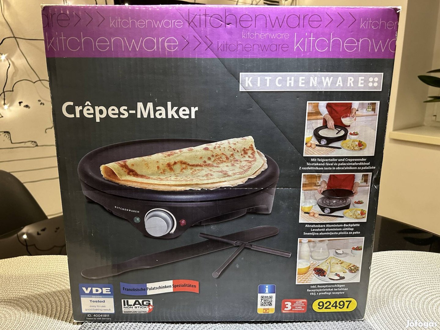 Elektromos palacsintasütő - Crepes maker