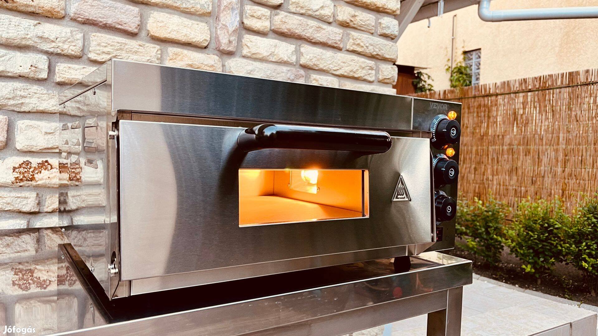 Elektromos pizzasütő kiegészítőkkel akár 40 cm-es pizza sütéséhez