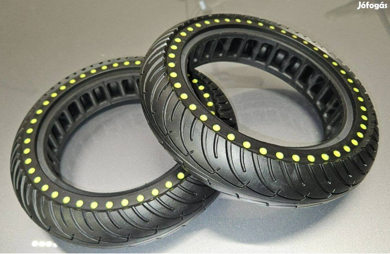 Elektromos rollerre tömör fluoreszkáló 2 db új gumi eldó Nyíregyházán