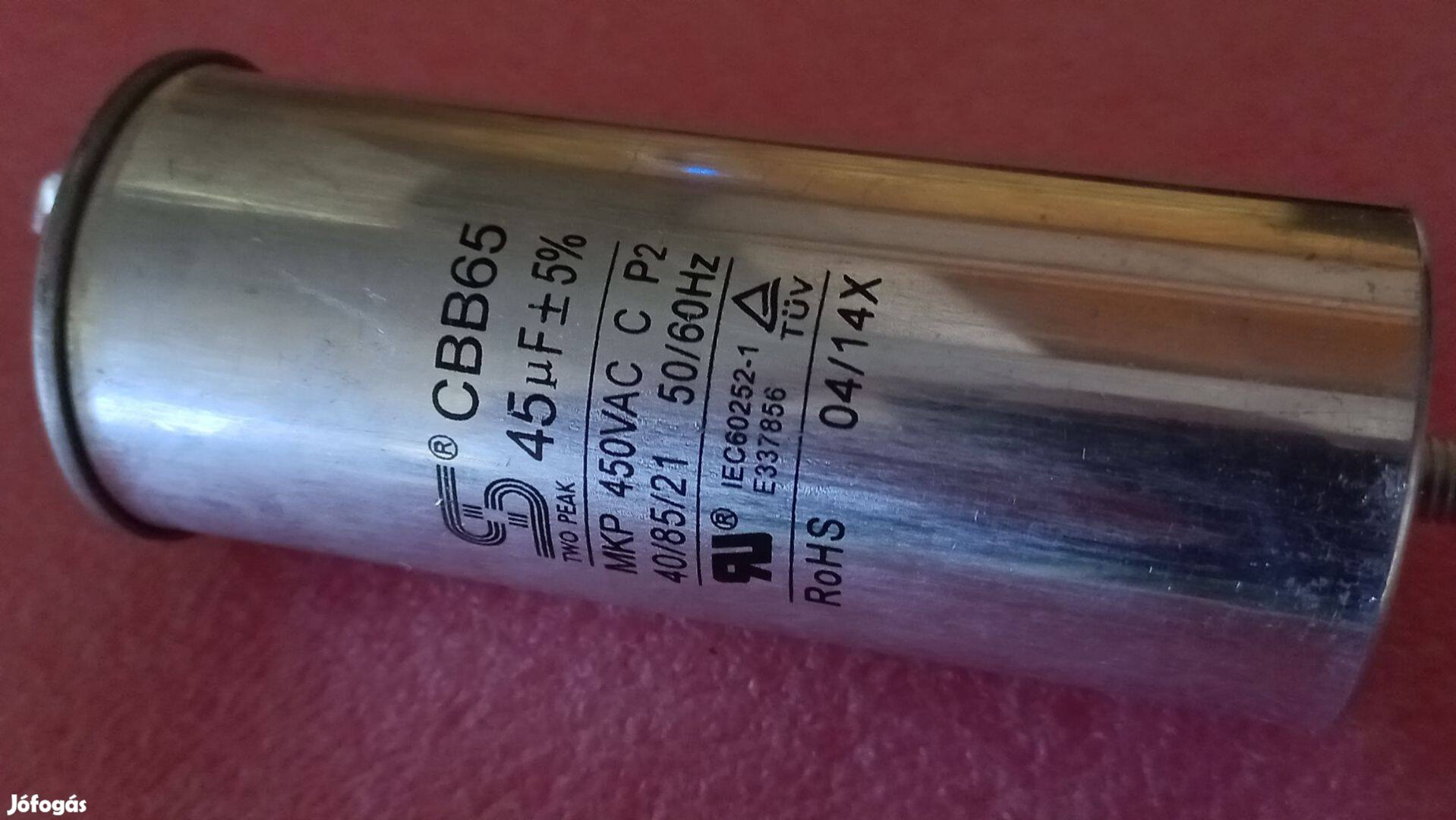 Elektronikai alkatrész 45uF 450V MKP motorindító kondenzátor