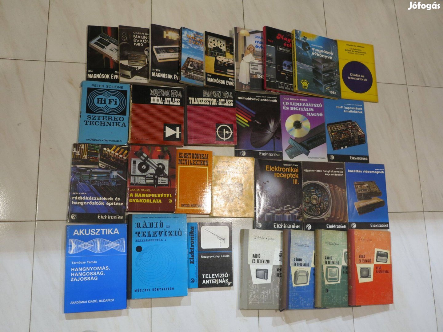Elektronikai és HI-FI könyvek a 70-80-as évekből
